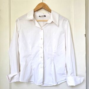 White buttondown blouse (Jrs XL)